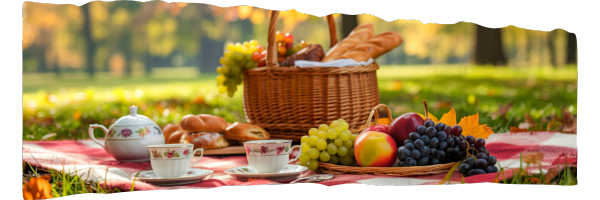 een picknick in de herfst
