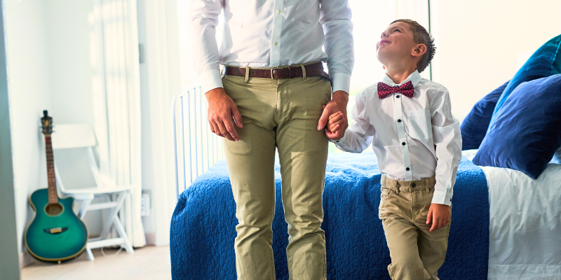 look matchy-matchy père-fils